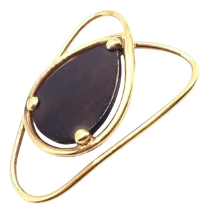 Vintage Van Cleef & Arpels LetterWood Yellow Gold Pendant Money Clip