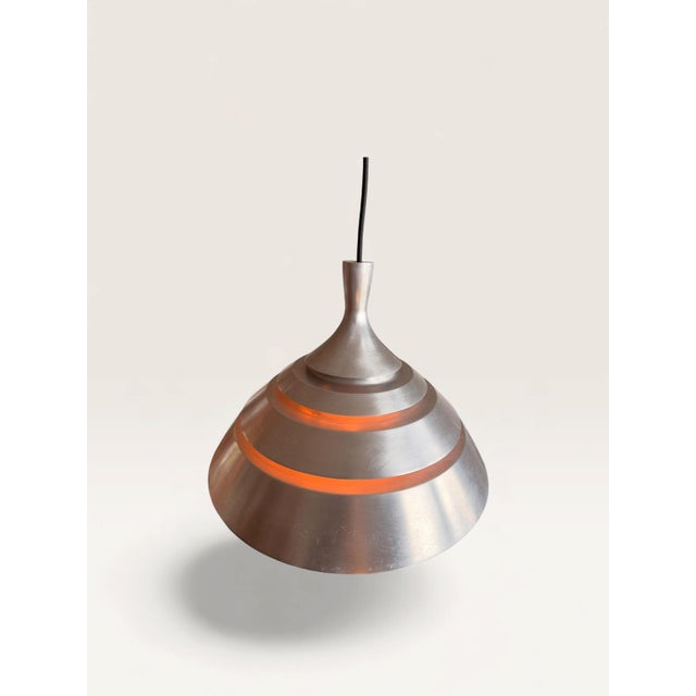 Mid-Century Modern Aluminum Pendant Light in the style of Hans-Agne Jakobsson, 1960s For Sale - Image 3 of 11