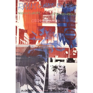 1995 Robert Rauschenberg 'Night Shades + Urban Bourbons' Pop Art Orange Denmark Offset Lithograph For Sale