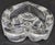 2010s Beautiful Heart Shaped Heavy Molded Fine Crystal Small Dish For Sale - Image 5 of 12