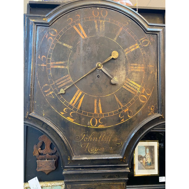 English 18c English Tavern Wall Clock For Sale - Image 3 of 10