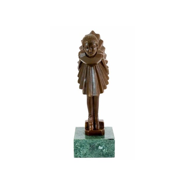 Art Deco Style Bronze Sculpture of a Ballerina, Bronze For Sale - Image 8 of 9