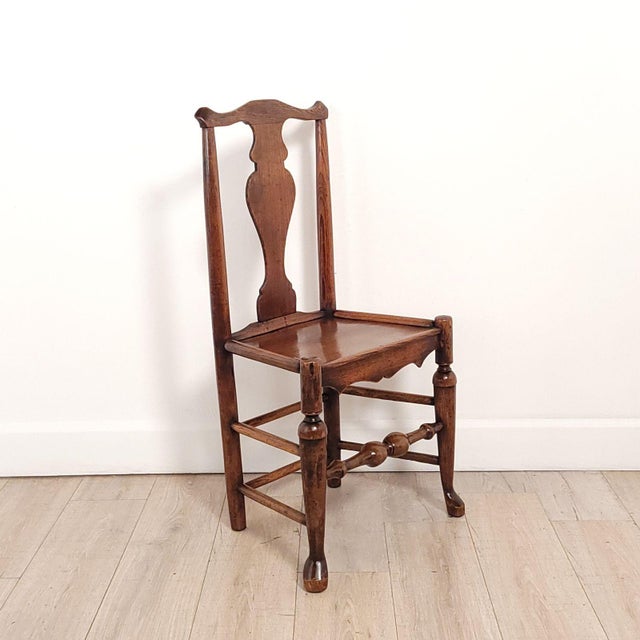 Set of Six Oak Lancashire English Chairs, 19th Century or Earlier For Sale - Image 9 of 12