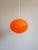 Large Space Age Pendant Light in Orange Opaline, 1970s For Sale - Image 9 of 12
