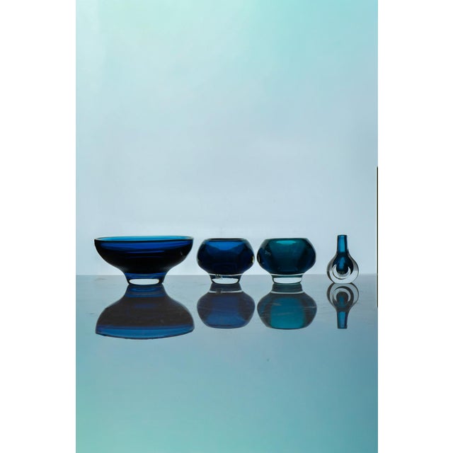 Sommerso Glass by Mona Morales, 1960s, Set of 4 For Sale - Image 6 of 12
