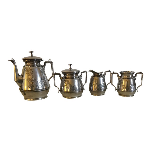 Meriden B Company Silver Plated Tea Set Chairish