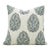 Fabdivine Artisan Block Print Throw Pillow Cover 24x24 Inch Viscose Linen-Kumud For Sale