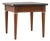 Mid-Century-Modern-Side-Table | Black Marble Look Top and Brass Collars For Sale