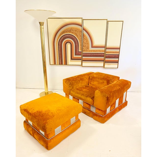 1970s Letterman Triptych Painting Set of 3 Chairish