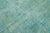 Antique Overdyed Wool Rug With Allover Design in Turquoise For Sale - Image 9 of 10