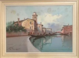 Aldo Marangoni, Venice, 20th Century, Oil on Canvas