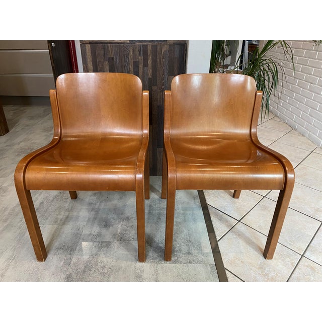 Scandinavian Style Mito Chairs by Carlo Bartoli for Tisettanta, 1970s, Set of 2 For Sale - Image 10 of 18