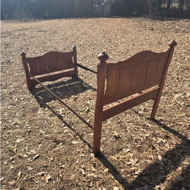 Wood Vintage Solid Wood Twin Size Wagon Bed for Kids Room For Sale - Image 7 of 16