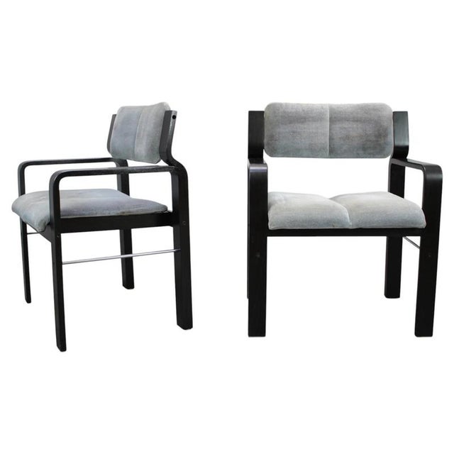 Armchairs by Ludvik Volak for Dřevopodnik Holešov, Czechoslovakia, 1989, Set of 2 For Sale - Image 14 of 14