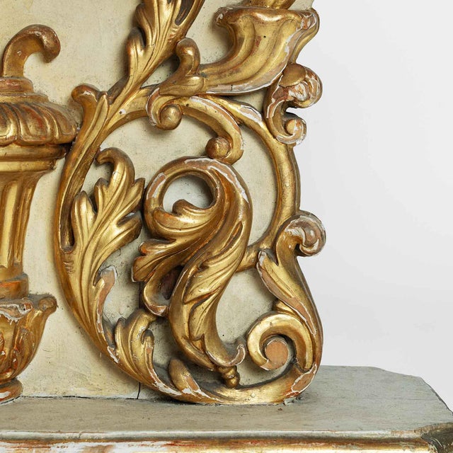 Paint Gilded and Lacquered Wooden Coffee Table with Scagliola Top, 1970s For Sale - Image 7 of 10