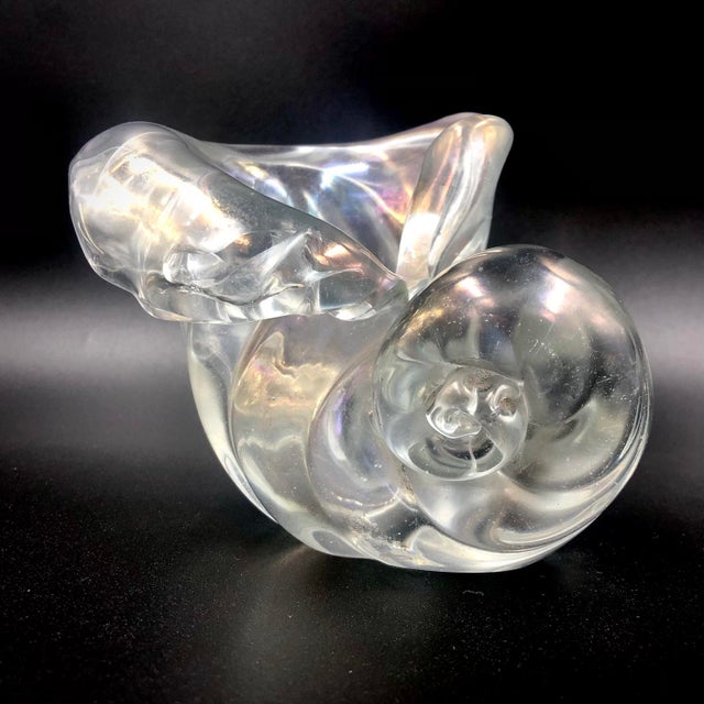 1930s Shell in Iridescent Crystal from Barovier & Toso, 1930 For Sale - Image 5 of 12