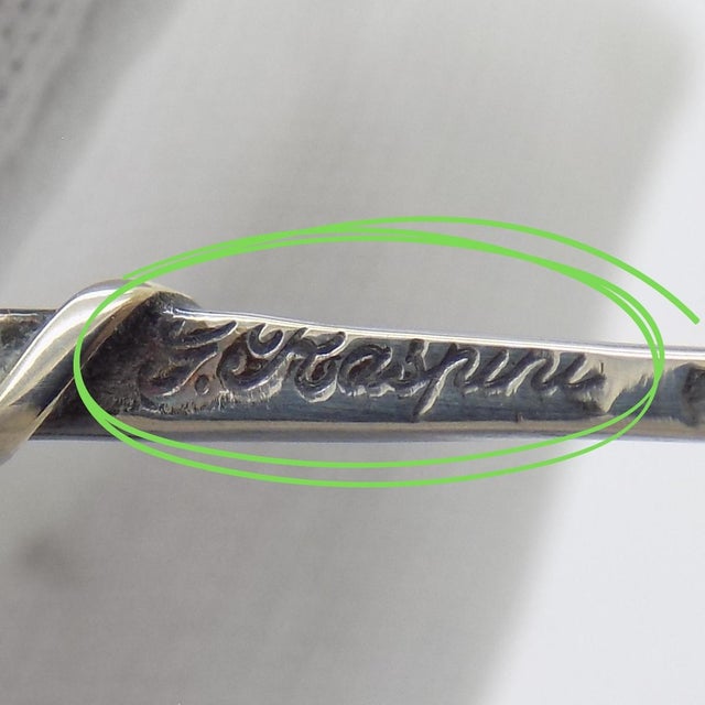 Vintage Italian Silver 800 Grape Cocktail Fork from Raspini, Arezzo, 2000s For Sale - Image 11 of 16