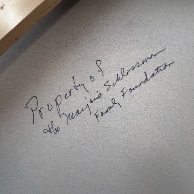 Wood Large Impressive Abstract Painting in Acrylic by Artist Marjorie Schlossman, 6 Ft. X 10 Ft. For Sale - Image 7 of 11