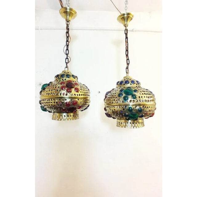 Moroccan Ceiling Lamps, 1970s, Set of 2 For Sale - Image 16 of 16