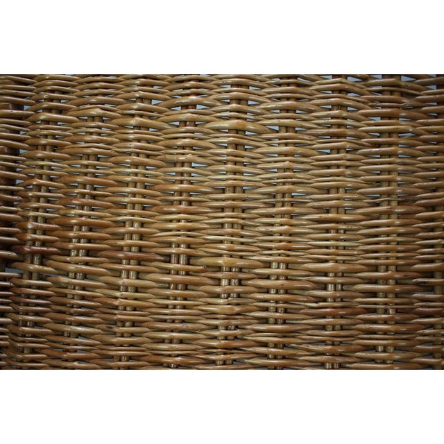 Wood Vintage Rattan Armchair from ULUV, Czechoslovakia, 1960s For Sale - Image 7 of 13