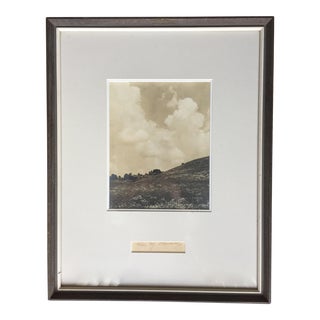 1935 Custom Framed Landscape Photo-Signed Odarenko For Sale