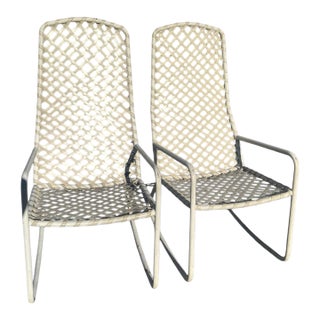 Two Brown Jordan Matching Outdoor Rockers For Sale