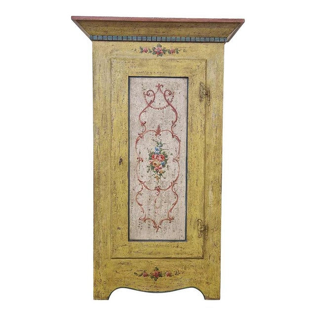 Yellow Lacquered Pantry Cupboard, 1950s For Sale - Image 9 of 9