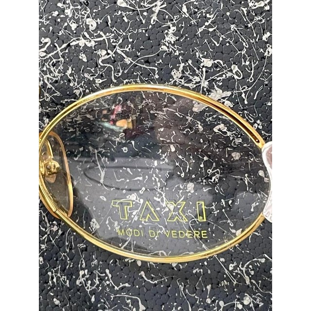 Gold Art Deco 1880 Glasses by Taxi for Casanova Venezia For Sale - Image 8 of 10