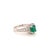 Diamond Emerald Ring 14k Gold 1.40 TCW Certified For Sale - Image 4 of 8