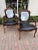 Wood Vintage Italian Luis XV Style Chairs With Fornasetti Style Roman Faces Hand Painted Design - a Pair For Sale - Image 7 of 12