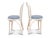 Boho Chic White Bentwood Cafe Chairs - A Pair For Sale - Image 3 of 11