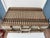 Wood Vintage Wicker and Vinyl Rattan Picnic Basket Red Green and White Picnic Basket Suitcase For Sale - Image 7 of 12