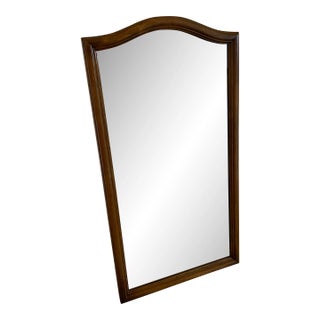 Vintage 1980s Ethan Allen Classic Manor Solid Maple Wall Mirror For Sale