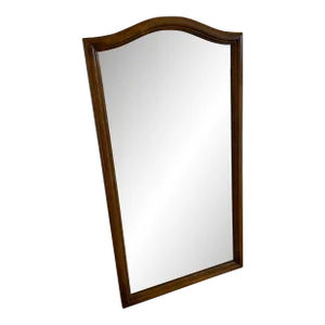 Vintage 1980s Ethan Allen Classic Manor Solid Maple Wall Mirror