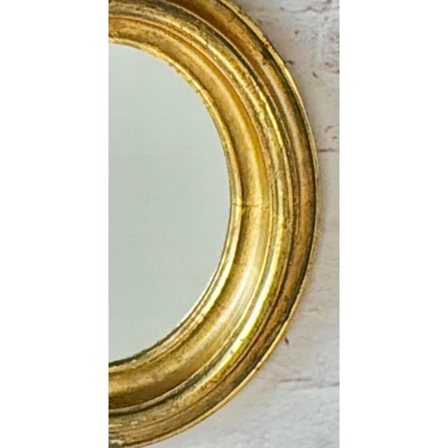 Late 19th Century Antique English Regency Oval Giltwood Wall Mirror For Sale - Image 5 of 7