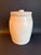 Antique Off White Salt Glazed Crock With Lid For Sale - Image 4 of 11