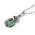 Vintage 1.60 Carat Emerald Diamond 14k White Gold Platinum Necklace For Sale In Los Angeles - Image 6 of 7