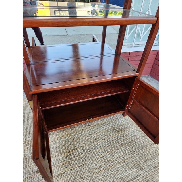 1970's Rosewood Display Cabinet For Sale - Image 10 of 12