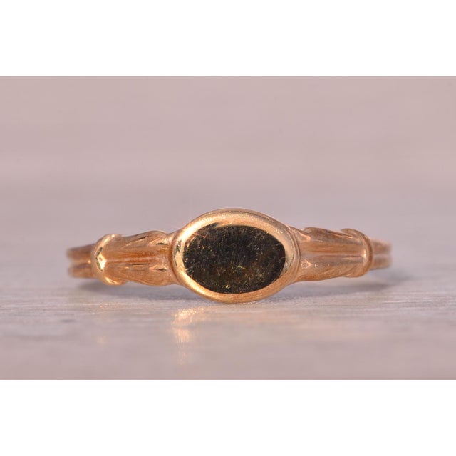 Gold The Baba: Child's Antique Yellow Gold Signet Ring For Sale - Image 8 of 10