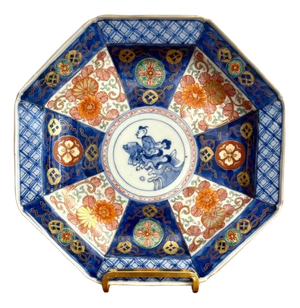 Antique Japanese Imari Hexagonal Plate, 1900