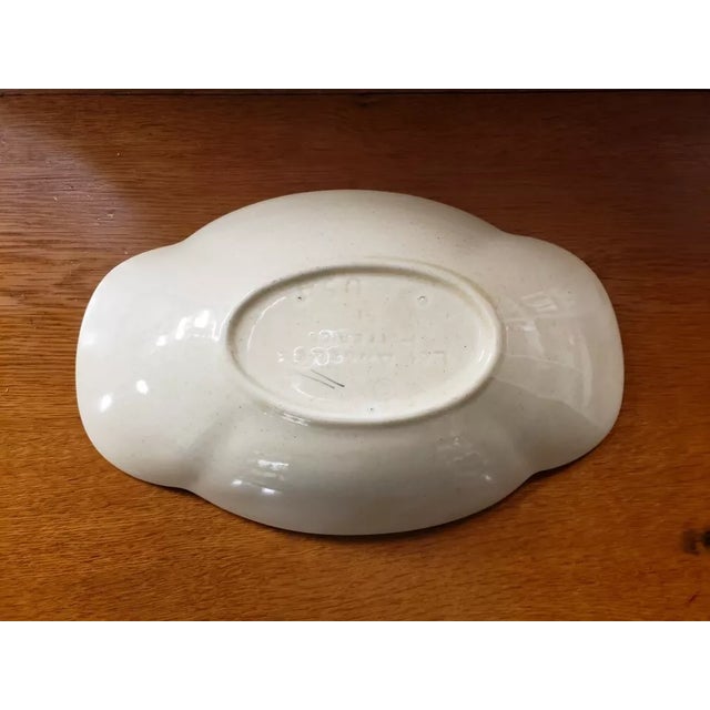 Vintage Los Angeles Potteries Bread & Biscuit Bowl With Fruit Motif For Sale - Image 4 of 4