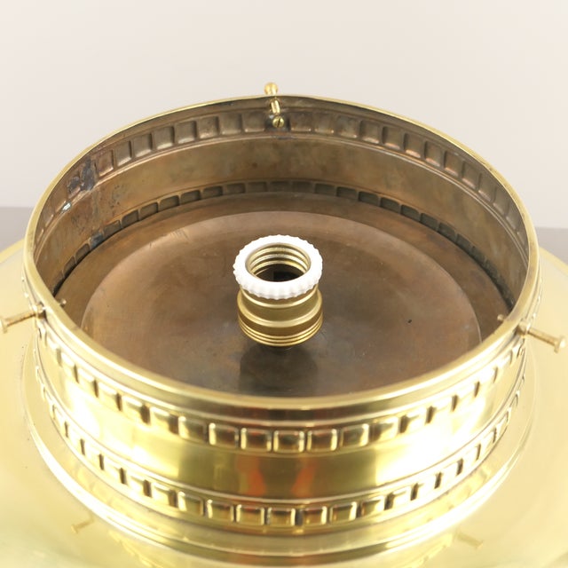 Metal Vintage Art Deco Ceiling Light, 1920s For Sale - Image 7 of 12