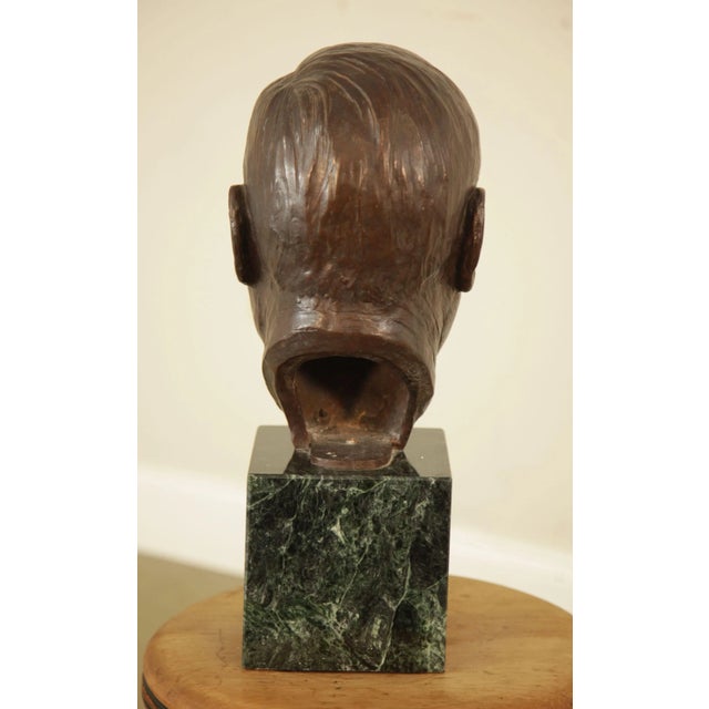 1990s Lawrence Ludtke 1990's Male Bronze Bust For Sale - Image 5 of 13