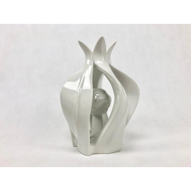 Lotos Flower Figurine from Royal Dux Bohemia, 1960s, in Flawless conditions. Designed 1960 to 1969 This piece is...