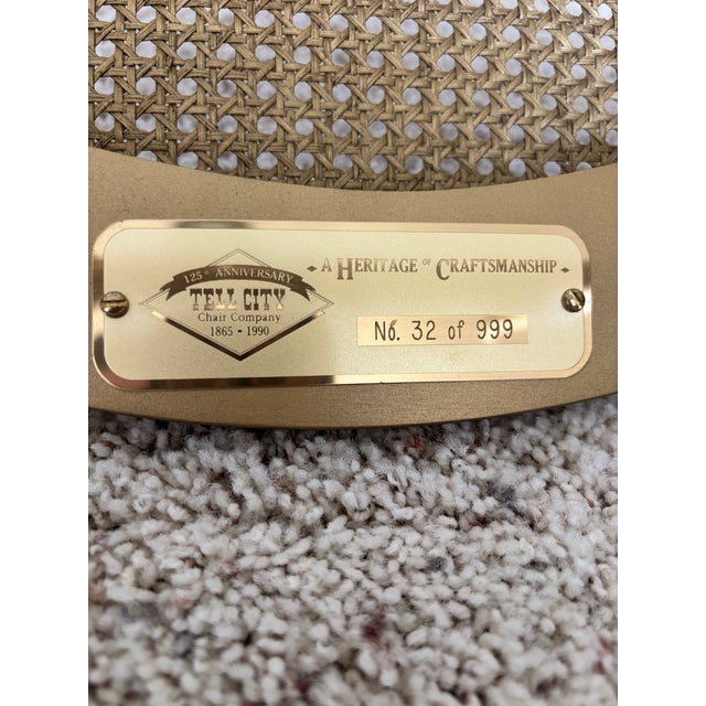 French 1990s Tell City Chair Company 125th Anniversary Limited Edition Chairs For Sale - Image 3 of 8