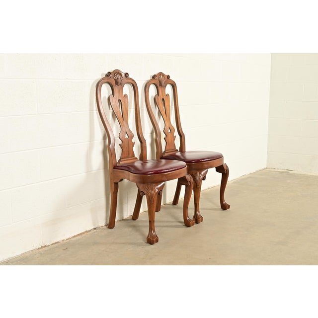 Kittinger Georgian Carved Mahogany Side Chairs or Dining Chairs, Pair For Sale - Image 16 of 16