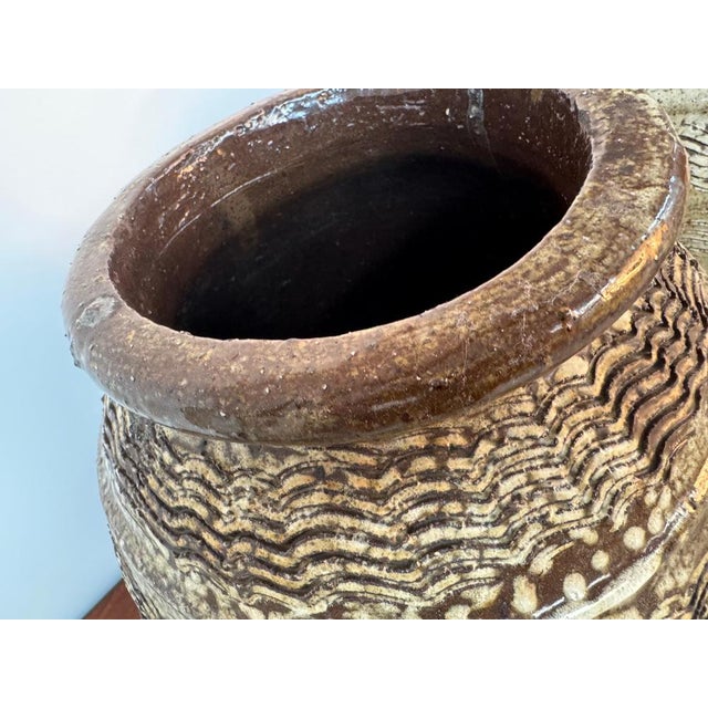 Large Italian Rustic Stoneware Jars, 1960s, Set of 2 For Sale - Image 6 of 9