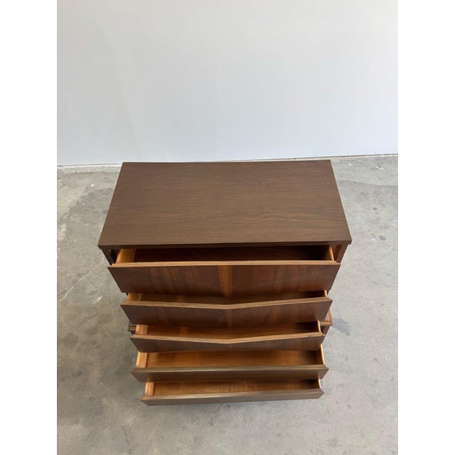 Mid-Century Modern 1960s Diamond Highboy Dresser For Sale - Image 3 of 7