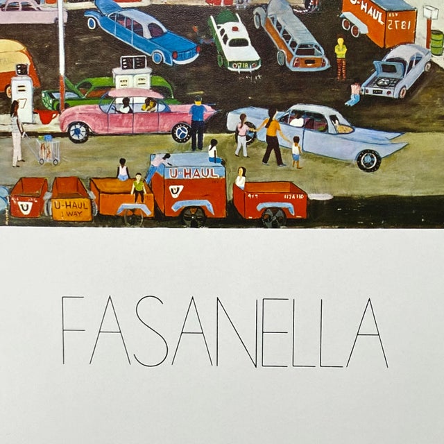 Contemporary 1970s Ralph Fasanella Judith L.Posner Exhibition Lithograph For Sale - Image 3 of 3