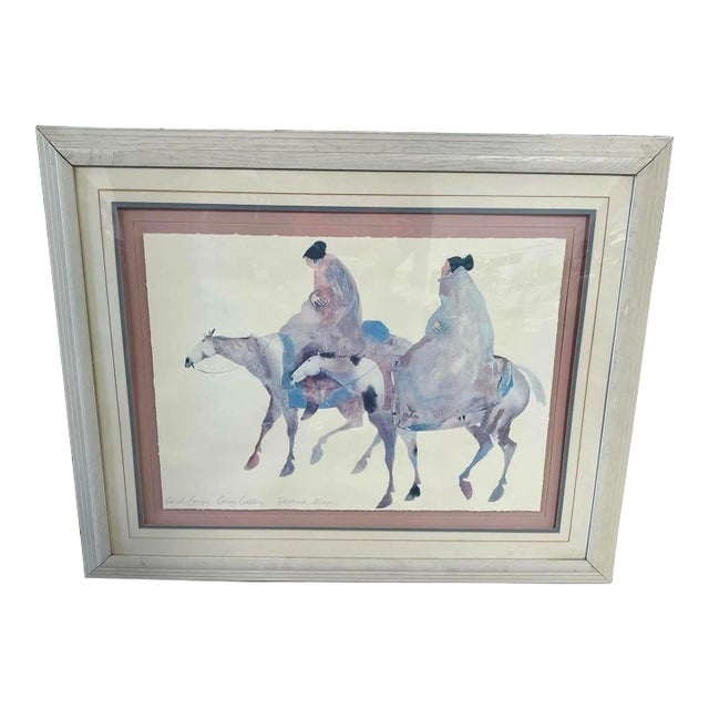 1970s Carol Grigg Artwork Framed For Sale